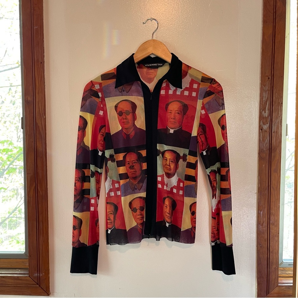Vivienne Tam S/S 1995 Mao Mesh Top